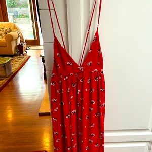 Billabong Red Flower Maxi Dress